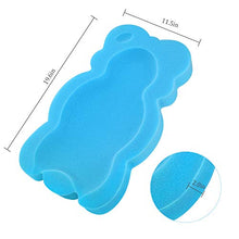 Load image into Gallery viewer, KECUCO Baby Bath Cushion Infant Bath Sponge Bath Mat, Baby Bath Pad Bath Sponge for Toddler Infant Newborn (Blue-Style4)