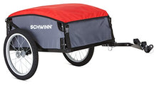 Load image into Gallery viewer, Schwinn Day Tripper Cargo Bike Trailer, Folding Frame, Quick Release Wheels, Red/Grey