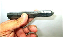 Load image into Gallery viewer, Jet Hematite Obelisk 3 inch Approx. Jumbo A+ Top Quality Energized Cleansed Charged Agate Authentic Gemstone Genuine Crystal Jet International Crystal Therapy Booklet Image is JUST A Reference