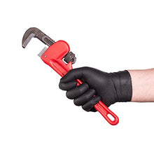 Load image into Gallery viewer, Ammex Gloveworks HD Industrial Black Nitrile Gloves with Diamond Grip Case of 1000,6 mil, Size XXLarge, Latex, Powder Free, Textured, Disposable, GWBN49100