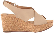 Load image into Gallery viewer, Clarks Women's Annadel Eirwyn Wedge Sandal, Sand, 8.5 M US