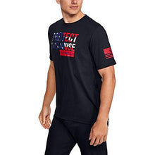 Load image into Gallery viewer, Under Armour Men's Freedom USA Pth T-Shirt , Black (001)/Red , Large