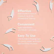 Load image into Gallery viewer, Platypus Orthodontic Flossers- Dental Floss Picks for Braces, Fits Under Arch Wire, Will Not Damage Braces, Increase Flossing Compliance, Floss Teeth in Less Than Two Minutes - 40 Count (Pack of 1)