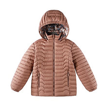 Load image into Gallery viewer, QLZ Girls Lightweight Jacket,Down Coat,Flight Suit,Double-sided Wear,F Pink,3-4 T