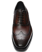 Load image into Gallery viewer, Hallow unbind Men's Handmade Dress Shoes Full Grain Leather Wingtip Brogue Oxford Formal Shoes for Men 11 Dark Brown