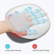 Load image into Gallery viewer, Comfier Wireless Hand Massager with Heat -3 Levels Compression & Heating,Rechargeable Hand Massager Machine for Carpal Tunnel,Ideal Gifts for Women