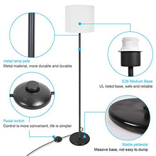 Load image into Gallery viewer, LED Floor Lamp Simple Design, Modern Floor Lamp with Shade, Tall Lamps for Living Room, Bedroom, Office and Study Room, Stand Up White Floor Lamp (Without Bulb)