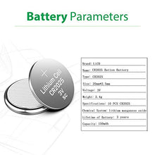 Load image into Gallery viewer, LiCB CR2025 3V Lithium Battery(10-Pack)