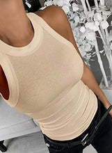 Load image into Gallery viewer, LOLONG Womens Casual Tank Tops Summer Soft Basic Ribbed Racerback Blouse Sleeveless Slim-Fit Shirts Pink