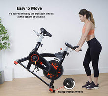 Load image into Gallery viewer, VIGBODY Exercise Bike Indoor Cycling Bike Adjustable Stationary Bicycle for Home Gym Workout Cardio Bikes Upright Bike