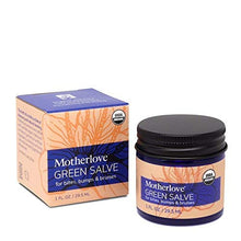 Load image into Gallery viewer, Motherlove Green Salve (1 oz.) Kid-Friendly Herbal Ointment for Bumps, Bites, and Bruises - Itchy Bug Bite Relief, Organic & Cruelty-Free