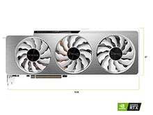 Load image into Gallery viewer, GIGABYTE GeForce RTX 3080 Ti Vision OC 12G Graphics Card, 3X WINDFORCE Fans, 12GB 384-bit GDDR6X, GV-N308TVISION OC-12GD Video Card