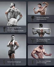 Load image into Gallery viewer, Massage Gun for Athletes Deep Tissue Percussion Fascia Massager for Soreness Relief, 15mm Amplitude 3,300 Percussions Power Neck Back Massager in Gym, OPOVE M3 Pro Max, Black