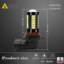 Load image into Gallery viewer, Alla Lighting 9145 H10 LED Fog Light Bulbs, 6000K Xenon White 2800 Lumens Xtreme Super Bright PY20D 9140 9045 9155 9040 5730 33-SMD 12V Replacement