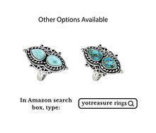 Load image into Gallery viewer, YoTreasure Blue Copper Turquoise Sterling Silver Designer Ring