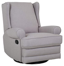 Load image into Gallery viewer, Amazon Brand – Ravenna Home Manning Swivel Base Recliner, 34.6"W, Grey
