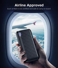 Load image into Gallery viewer, 【2 Pack】 GETIHU Portable Charger, Slimmest LED Display 10000mAh High-Speed Power Bank, 3 Outputs USB C External Battery Pack Compatible with iPhone 12 11 X XS 8 Plus Samsung S20 LG Google iPad Tablet