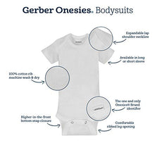 Load image into Gallery viewer, Gerber Baby 5-Pack Solid Onesies Bodysuits, Gray 6-9 Months
