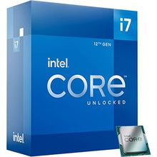 Load image into Gallery viewer, Intel Core i7-12700K Desktop Processor 12 (8P+4E) Cores up to 5.0 GHz Unlocked LGA1700 600 Series Chipset 125W