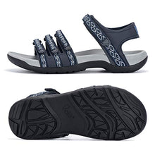 Load image into Gallery viewer, Viakix Womens Hiking Sandals – Comfortable Stylish Athletic Sport Shoes for Walking Outdoors Water Trekking, Blue 8