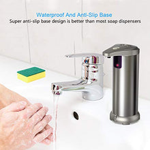 Load image into Gallery viewer, Automatic Soap Dispenser, Apanage Soap Dispenser Equipped Stainless Steel w/Infrared Motion Sensor Upgraded Waterproof Base for Bathroom & Kitchen