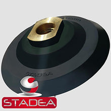 Load image into Gallery viewer, Stadea 4" Rubber Backer Pad/Flexible Rubber Backing Pad for Counter Edge Wet Dry Polishing - Arbor 5/8" 11