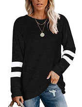 Load image into Gallery viewer, Sweatshirts for Women Lightweight Tunic Sweaters for Leggings Black 2XL