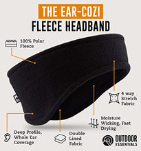 Load image into Gallery viewer, Ear Warmer Headband - Winter Fleece Running Ear Band Covers for Cold Weather - Warm & Cozy Ear Muffs for Cycling & Sports