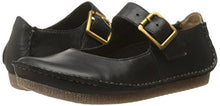 Load image into Gallery viewer, Clarks womens Janey June mary jane flats, Black Leather, 8.5 US