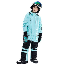 Load image into Gallery viewer, Boys/Girls Ski Suits One-piece Skiwear Windproof Waterproof Snow Wear Overalls Snowboarding Jacket for Kids