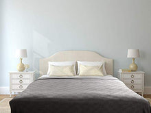 Load image into Gallery viewer, Utopia Bedding Premium Summer Cotton Blanket Queen Grey - Soft Breathable Thermal Blanket - Ideal for Layering Any Bed.