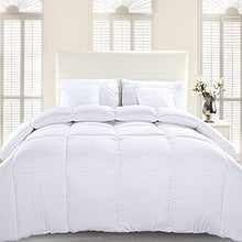 Load image into Gallery viewer, Utopia Bedding Comforter Duvet Insert - Quilted Comforter with Corner Tabs - Box Stitched Down Alternative Comforter (Twin, White)