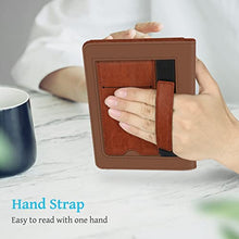 Load image into Gallery viewer, Fintie Stand Case for 6.8" Kindle Paperwhite (11th Generation-2021) and Kindle Paperwhite Signature Edition - Premium PU Leather Sleeve Cover with Card Slot and Hand Strap, Vintage Brown