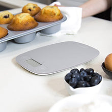 Load image into Gallery viewer, GreaterGoods Digital Food Kitchen Scale, Multifunction Scale Measures in Grams and Ounces (Ash Grey)
