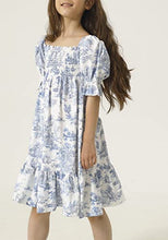 Load image into Gallery viewer, NOTHING FITS BUT Girl’s Classic Linen Cotton Dress, Hana Gown, Kids Casual Frock, 6 Years