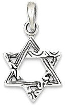 Load image into Gallery viewer, 925 Sterling Silver Jewish Jewelry Star Of David Pendant Charm Necklace Religious Judaica Fine Jewelry For Women Gifts For Her