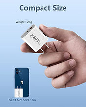 Load image into Gallery viewer, USB C Wall Charger, KOOPAO 20W Power Adapter Charger Plug 2 Port Charging Block Replacement for iPhone 13/13 Pro/13 mini/12/12 Pro/12 Mini/11/SE/X,MacBook,iPad,AirPods,Samsung,Pixel,Galaxy,Switch ect