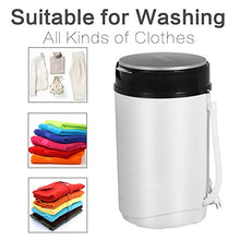 Load image into Gallery viewer, KUPPET Mini Washing Macine For Baby Clothes,Semi-Automatic Compact 6.6lbs Washing Capacity For Camping, Apartments,Dorms,And More,Black+ White