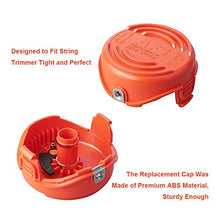 Load image into Gallery viewer, THTEN SF-080 Trimmer Spools Cap Covers Compatible with Black Decker GH3000 LST540 Weed Eater with 90583594 Cap Covers Parts Auto-Feed Single Line (2 Pack)
