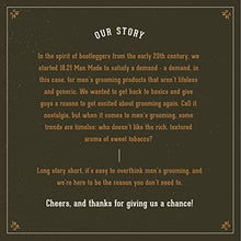 Load image into Gallery viewer, 18.21 Man Made Men’s Cologne, Tobacco Vanilla Fragrance, 3.4 fl. oz - Long-Lasting Eau de Parfum for Men, Sweet Scent with Woodsy Undertones - Eau de Toilette with Masculine Aromatics