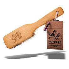 Load image into Gallery viewer, Valentino Garemi Outdoor Cleaning Brush – Genuine Boar Bristles - Mud Pet Hair or Stain Remove from Textile Fabric Cloths, Leather Footwear Materials - Made in Germany