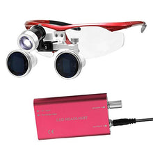 Load image into Gallery viewer, Zitainn Wearable Magnifier Portable 3.5X 420mm Binocular Loupes Optical Glass Headset Magnifying Glasses +3W LED Headlight