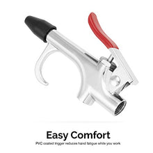 Load image into Gallery viewer, Hiltex 31111 Long Reach Pneumatic Air Blow Gun | 24” Length | 1/4"" NPT Air Inlet | Angled Aluminum Nozzle with Pistol Grip Trigger | Rubber Tip"