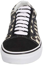 Load image into Gallery viewer, Vans Men's Old Skool Skate Shoe (10.5 Women / 9 Men, (Blur Check) Black/Classic White)