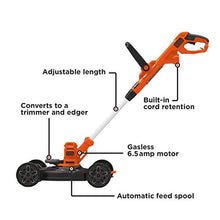 Load image into Gallery viewer, BLACK+DECKER 3-in-1 Corded Lawn Mower, String Trimmer & Edger, 12-Inch (BESTA512CM)