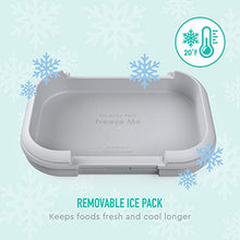 Load image into Gallery viewer, Bentgo® Kids Chill Lunch Box - Bento-Style Lunch Solution with 4 Compartments and Removable Ice Pack for Meals and Snacks On-the-Go - Leak-Proof, Dishwasher Safe, BPA-Free (Aqua)