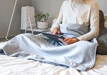 Load image into Gallery viewer, DefenderShield EMF Radiation & 5G Protection Blanket - Universal Organic Bamboo Anti-Radiation Throw Cover for Fertility, Pregnancy, Infants, Babies, Children - Maternity & Baby Blanket (36" x 35")