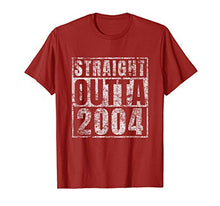 Load image into Gallery viewer, Straight Outta 2004 15 Year Old 15th Birthday Gift T-Shirt