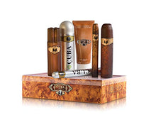 Load image into Gallery viewer, Cuba Gold for Men Gift Set (Eau de Toilette Spray 3.3 Ounce, Eau de Toilette Spray 1.17 Ounce, After Shave, Deodorant Spray, Shower Gel)