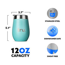 Load image into Gallery viewer, Outdoor Vacuum Insulated Wine Tumblers with Lids (Set of 2), Stainless Steel Glasses 12oz - Double Wall Stemless Metal Cup - Travel, Camping, Lightweight, Unbreakable